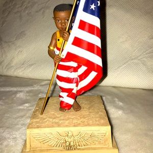 Ebony Visions “Old Glory” First Issue Collectible Sculpture by Thomas Blackshear